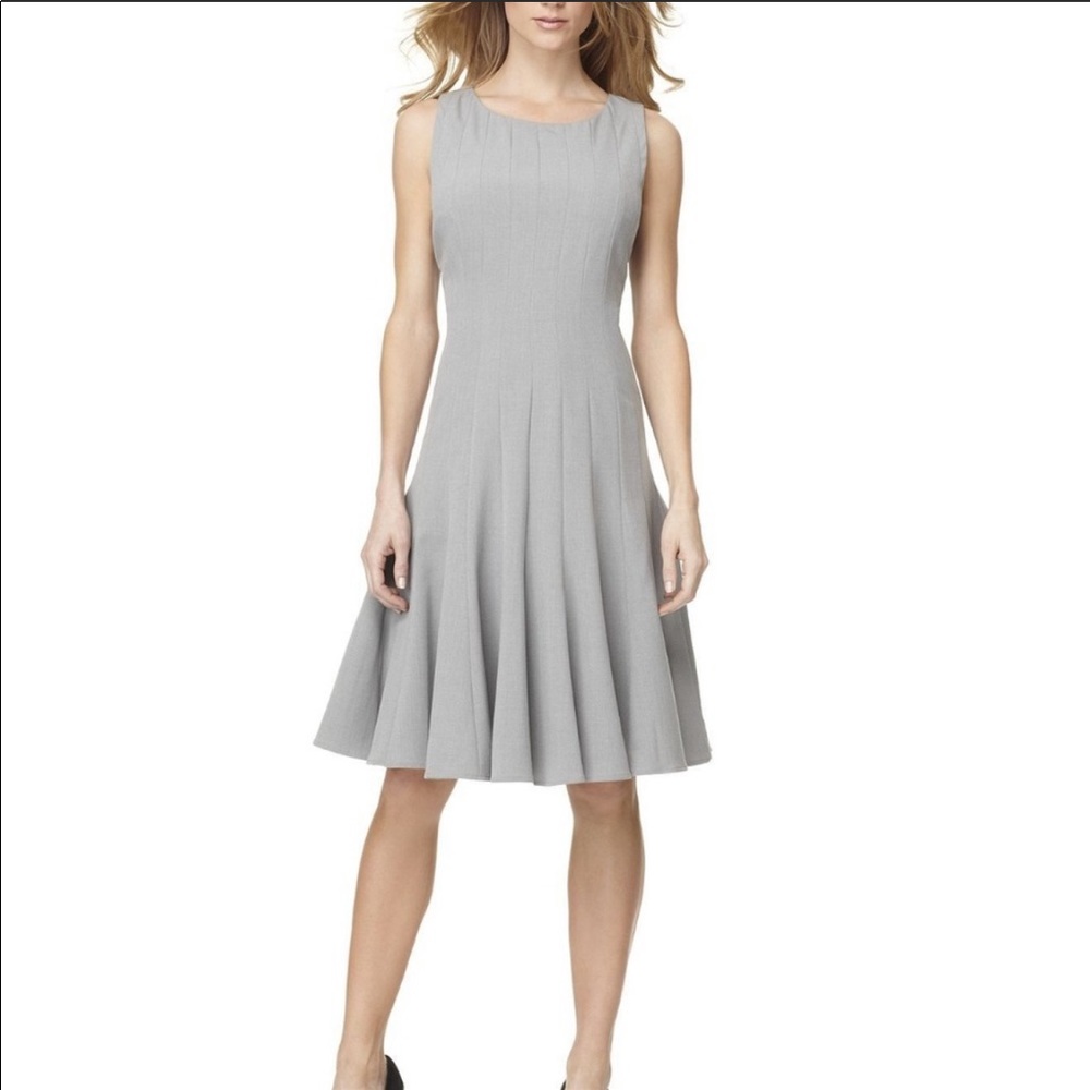 Calvin Klein A-Line Pleated Career Dress 4